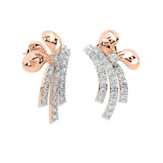 Angelina Round Diamond Stud Earrings